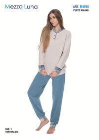 PIGIAMA DONNA M/L M5018 Tellini S.r.l. Ingrosso Abbigliamento